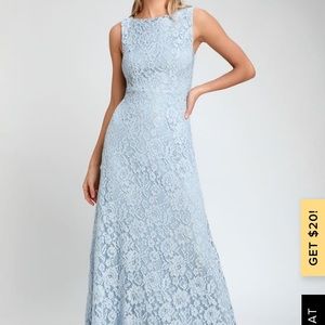 Light blue maxi dress